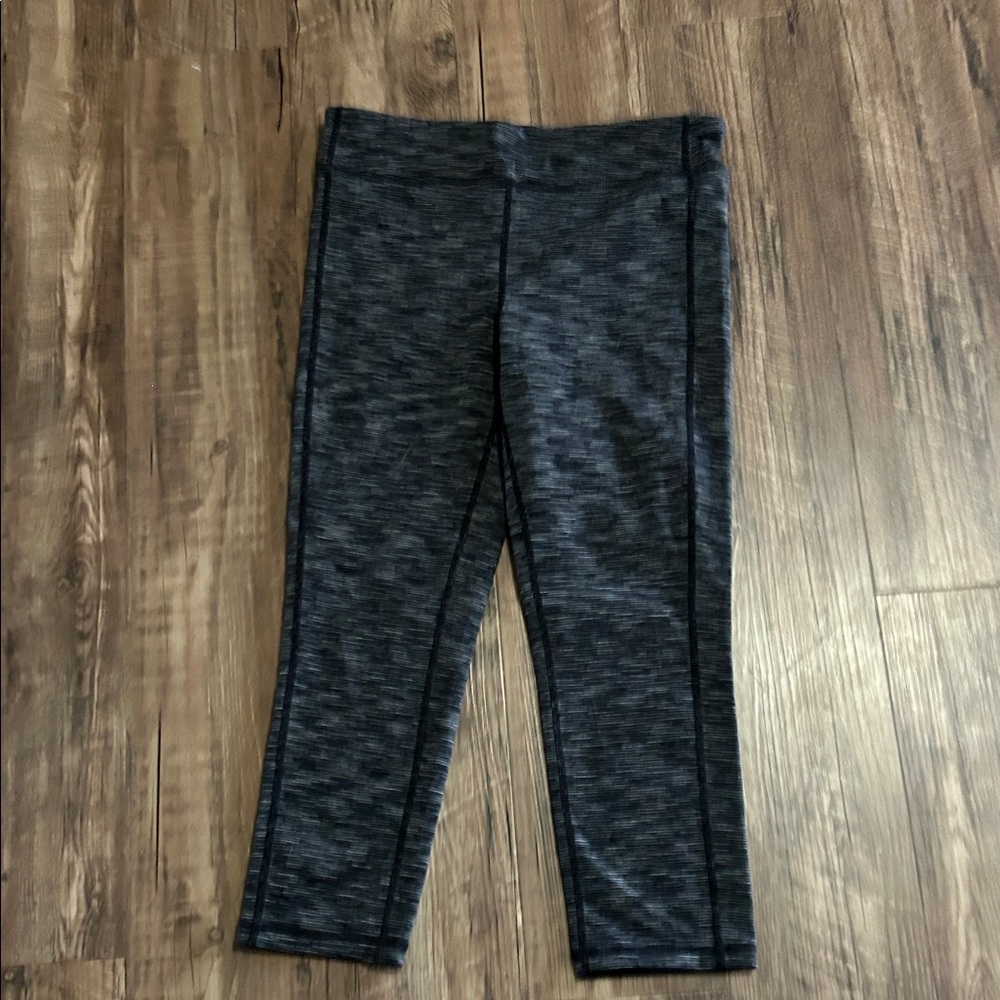 Athleta girl Dark Gray space dye athletic  Leggings size 14